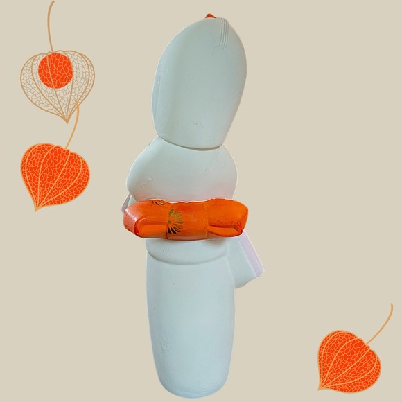 Vintage Japanese Hakata Ningyo Doll Unglazed Hand Painted 11"h Clay Figurine - Picture 5 of 15